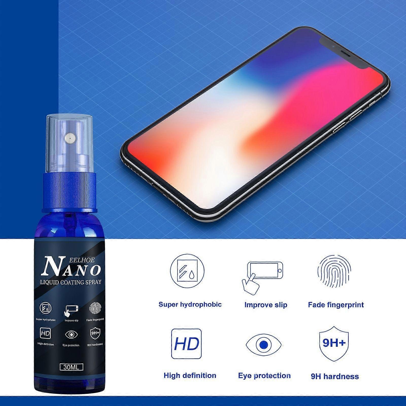 Mobile phone coating spray mobile phone screen glass liquid liquid waterproof